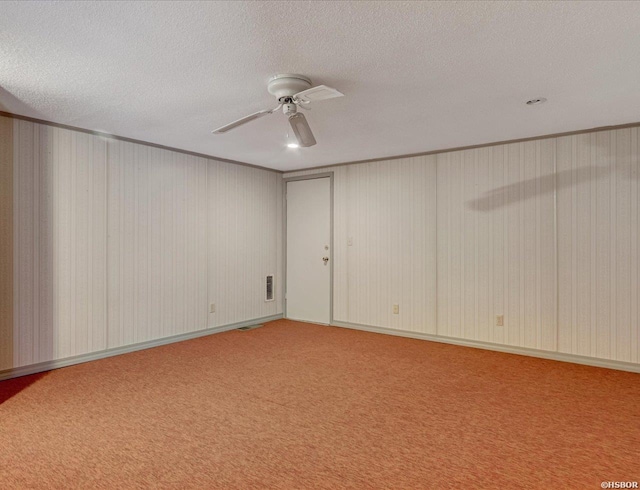 509 Belvedere Dr Unit B4, Hot Springs, AR 71901 - unfurnished room featuring a textured ceiling, carpet floors, ceiling fan, and ornamental molding