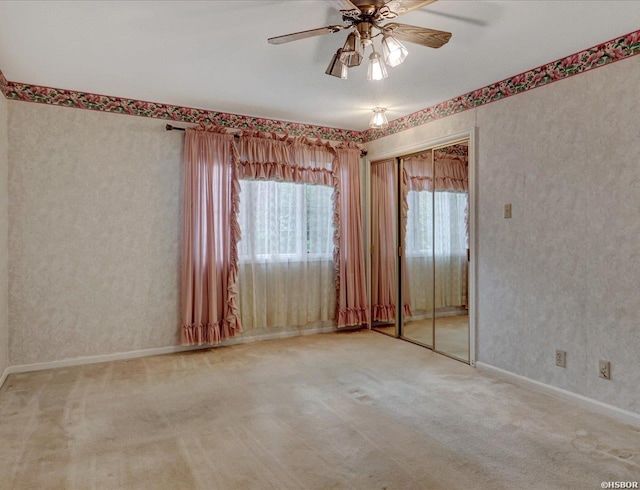 509 Belvedere Dr Unit B4, Hot Springs, AR 71901 - unfurnished room with plenty of natural light, carpet floors, ceiling fan, and baseboards