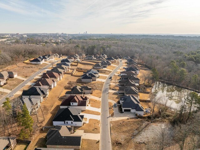 bird's eye view with a residential view