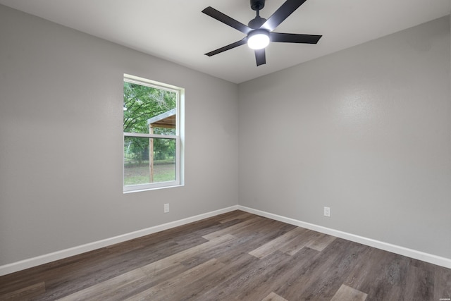 401 Buttrum Rd, Royal, AR 71968 - unfurnished room featuring wood finished floors and ceiling fan