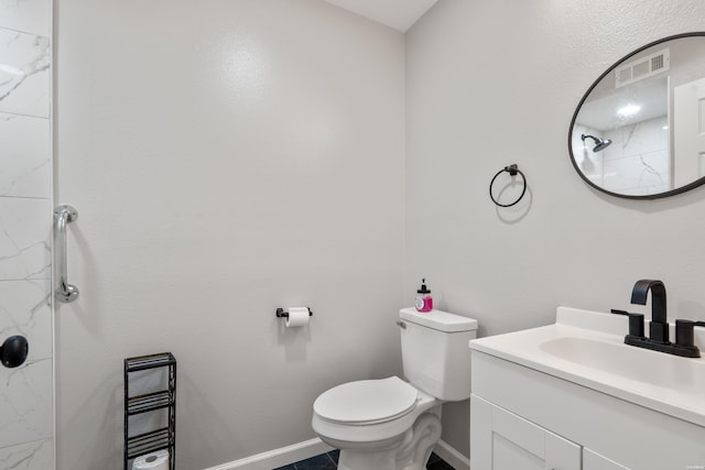 401 Buttrum Rd, Royal, AR 71968 - bathroom with vanity and a marble finish shower