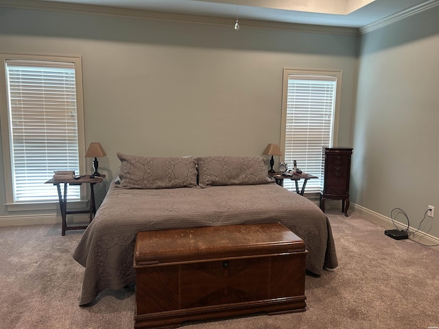 1910 Josh Dr, Conway, AR 72034 - carpeted bedroom featuring ornamental molding and baseboards