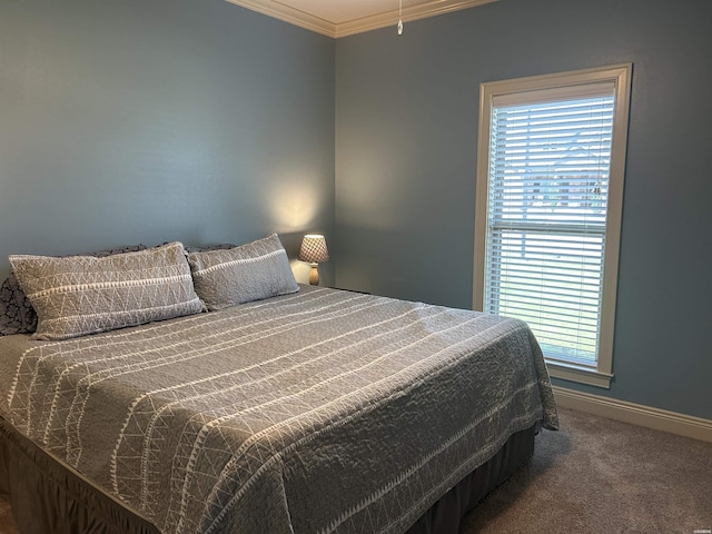 1910 Josh Dr, Conway, AR 72034 - bedroom featuring ornamental molding and carpet floors