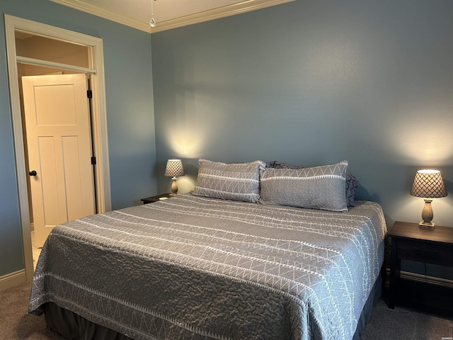 1910 Josh Dr, Conway, AR 72034 - bedroom featuring carpet flooring and crown molding