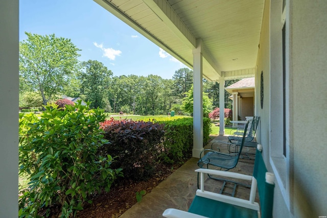 view of patio / terrace featuring a porch