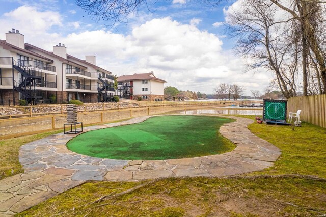 5371 Central Ave Unit 5D, Hot Springs, AR 71913 - surrounding community featuring a water view and fence