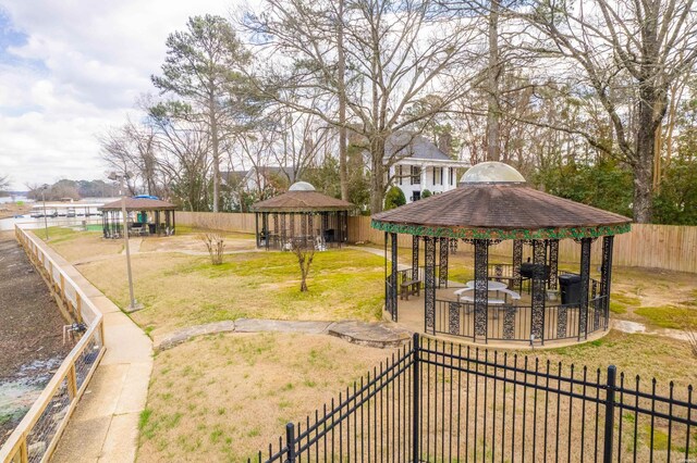 5371 Central Ave Unit 5D, Hot Springs, AR 71913 - view of yard featuring fence and a gazebo