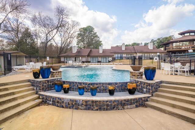 5371 Central Ave Unit 5D, Hot Springs, AR 71913 - pool featuring fence and a patio