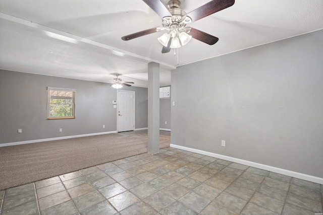 102 Brandiles Ln, Hot Springs, AR 71913 - spare room featuring ceiling fan and baseboards
