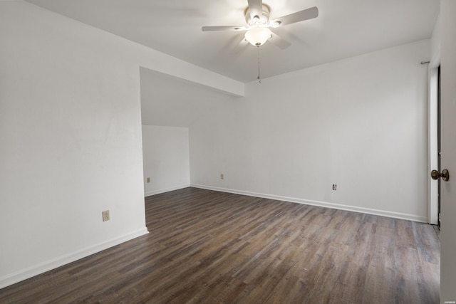 12 Beldoir Ct Unit 12, Hot Springs, AR 71901 - empty room featuring ceiling fan and dark wood-type flooring
