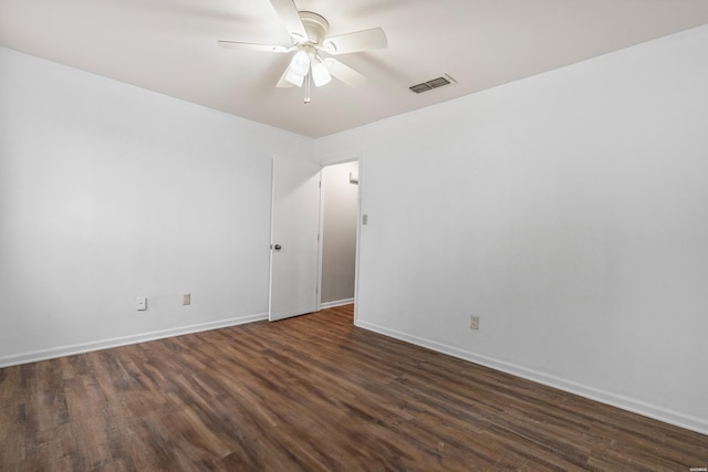 12 Beldoir Ct Unit 12, Hot Springs, AR 71901 - empty room featuring dark wood-style floors and a ceiling fan