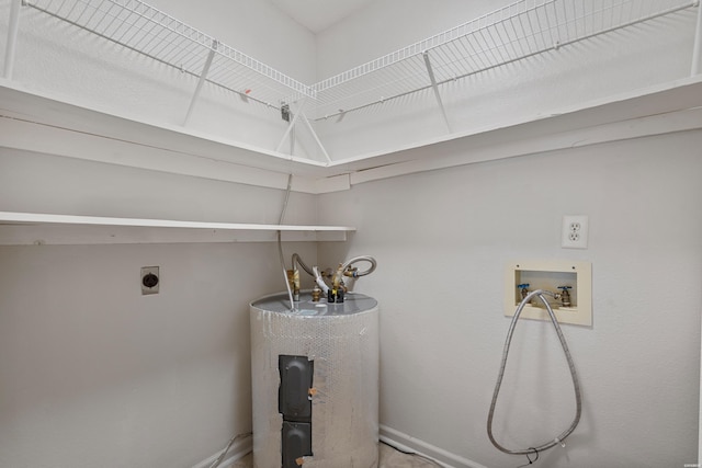12 Beldoir Ct Unit 12, Hot Springs, AR 71901 - washroom with washer hookup, hookup for an electric dryer, and water heater
