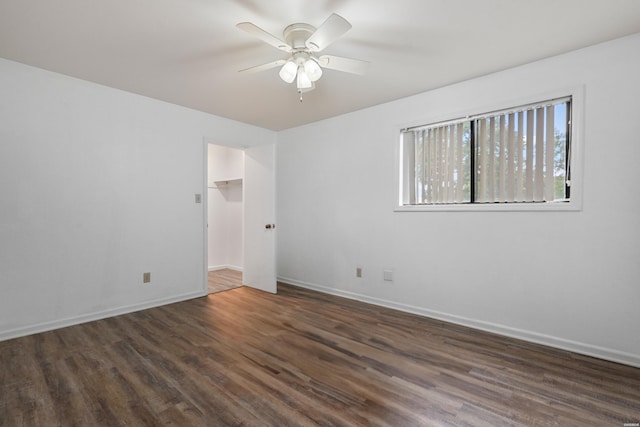 12 Beldoir Ct Unit 12, Hot Springs, AR 71901 - spare room featuring dark wood-type flooring and ceiling fan