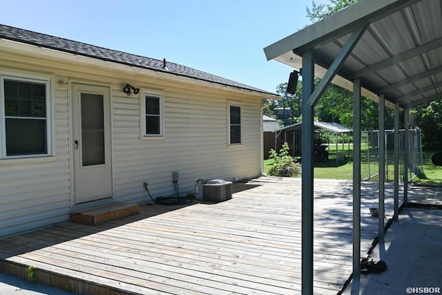 142 Taylor Loop, Oden, AR 71961 - deck with central air condition unit