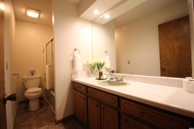 1 Alora Ln, Hot Springs Village, AR 71909 - bathroom with toilet, tub / shower combination, vanity, and baseboards