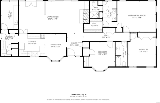1 Alora Ln, Hot Springs Village, AR 71909 - view of layout