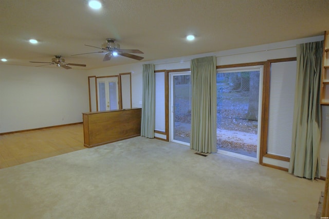 1 Alora Ln, Hot Springs Village, AR 71909 - unfurnished room featuring baseboards, recessed lighting, visible vents, and light colored carpet