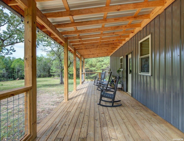 view of deck