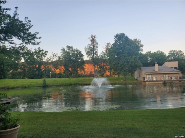 view of water feature