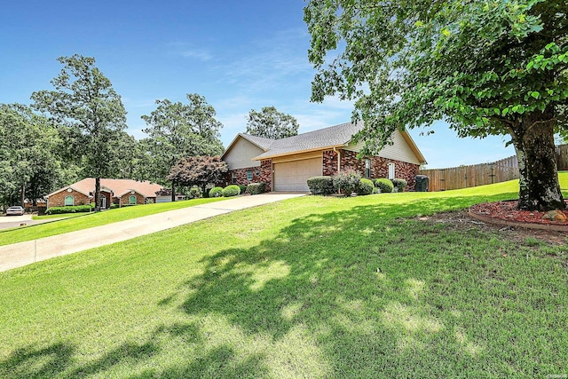 113 Deerview Cir, Hot Springs, AR 71913 - view of front of house featuring an attached garage, concrete driveway, and brick siding