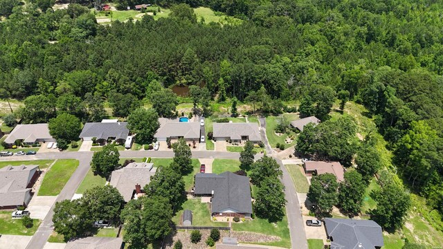 113 Deerview Cir, Hot Springs, AR 71913 - aerial overview of property's location with nearby suburban area and a forest