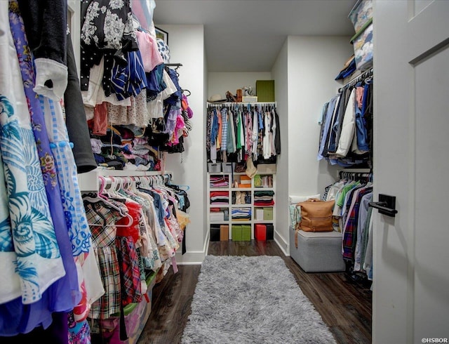 126 Luek Ln, Hot Springs, AR 71913 - spacious closet featuring dark wood-style flooring