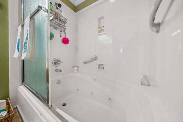 bathroom featuring a jetted tub