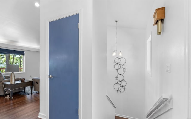 129 Mesero Way, Hot Springs Village, AR 71909 - hallway with dark wood-style floors