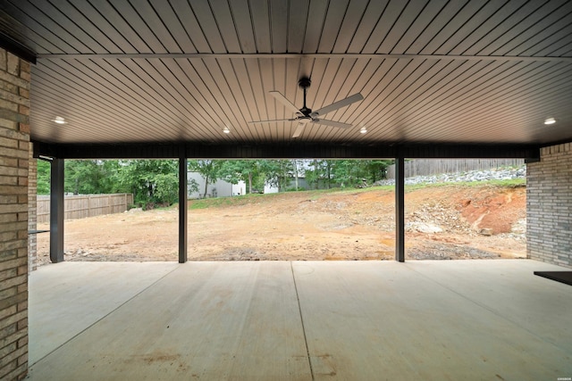 135 Ridgeway Pl, Hot Springs, AR 71901 - view of patio featuring a ceiling fan