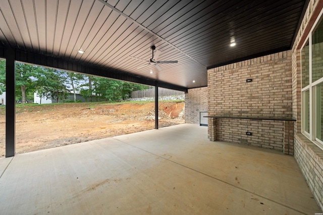 135 Ridgeway Pl, Hot Springs, AR 71901 - view of patio / terrace featuring ceiling fan