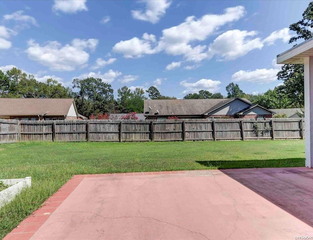 view of patio / terrace with a fenced backyard