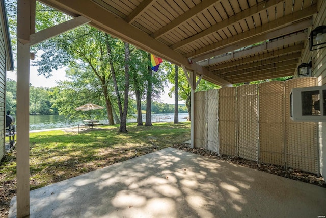 183 River Mill Ct Unit B-1, Hot Springs, AR 71913 - view of patio / terrace featuring a water view