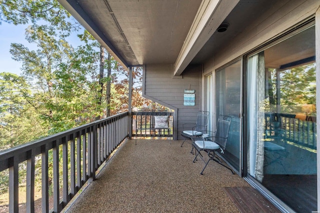 view of balcony