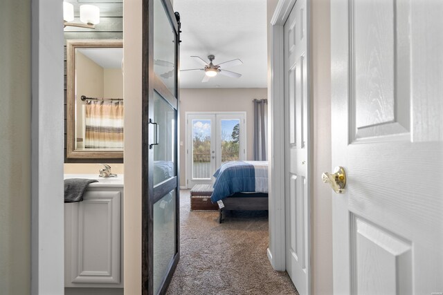 128 Kaleigh Ct Unit B, Hot Springs, AR 71913 - hall with carpet floors