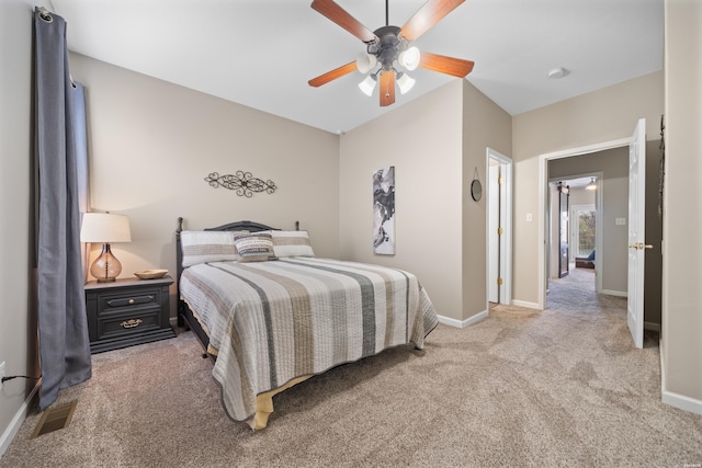 128 Kaleigh Ct Unit B, Hot Springs, AR 71913 - bedroom featuring carpet floors, baseboards, and ceiling fan