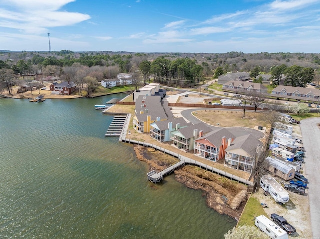 128 Kaleigh Ct Unit B, Hot Springs, AR 71913 - aerial view of residential area with a large body of water and a tree filled landscape