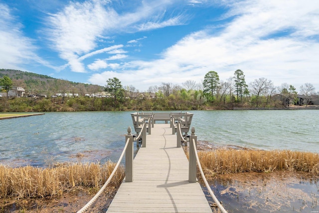 128 Kaleigh Ct Unit B, Hot Springs, AR 71913 - dock area featuring a water view