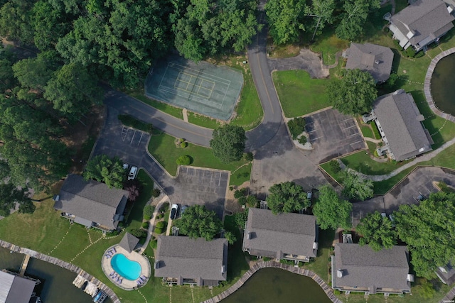 400 Farr Shores Dr Unit 2E, Hot Springs, AR 71913 - aerial view of property and surrounding area with a pool area and nearby suburban area