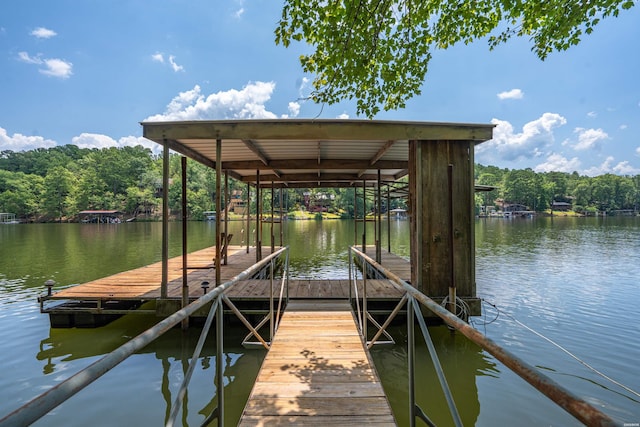 1200 Rock Creek Rd, Hot Springs, AR 71913 - dock featuring a water view and a view of trees