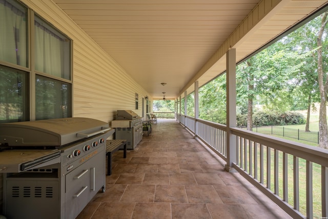 view of patio / terrace with fence