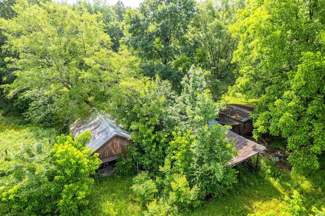 2905 Bateman Rd, Okolona, AR 71962 - aerial view of property and surrounding area featuring a forest