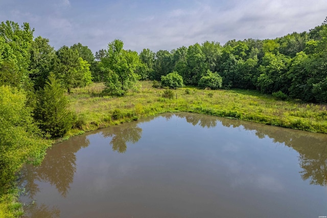 2905 Bateman Rd, Okolona, AR 71962 - water view with a heavily wooded area