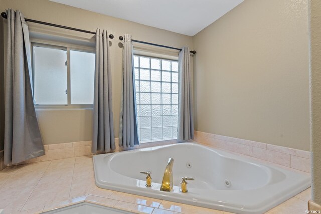 bathroom featuring a jetted tub