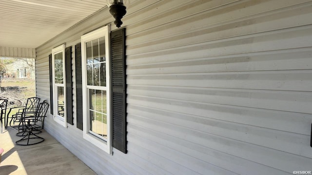 exterior space featuring covered porch