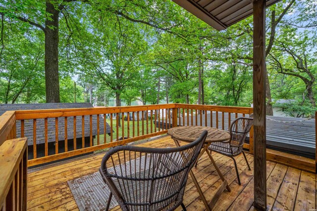 view of wooden terrace