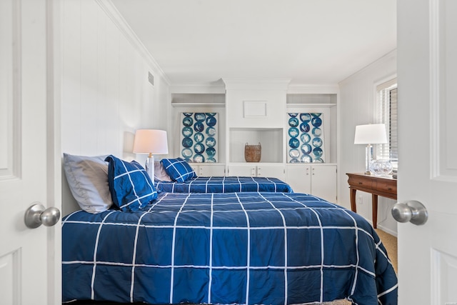 1201 Lakeshore Dr Unit 25, Hot Springs, AR 71913 - carpeted bedroom featuring crown molding and visible vents