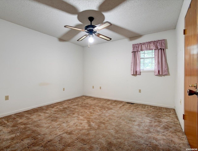 427 Morrison Rd, Arkadelphia, AR 71923 - carpeted empty room with ceiling fan and a textured ceiling