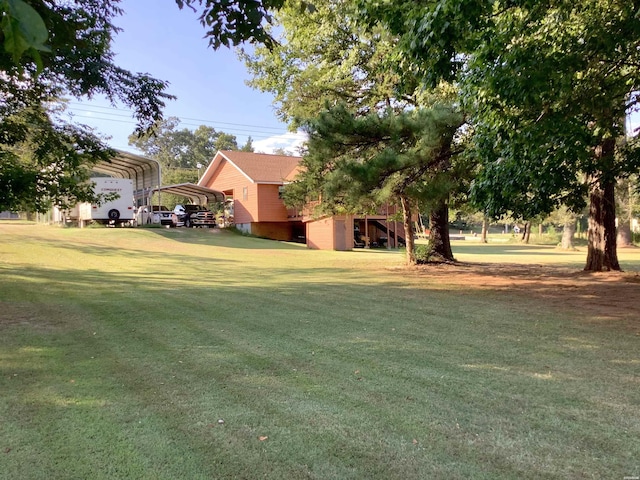 5434 Park Ave, Hot Springs, AR 71901 - view of yard featuring a detached carport