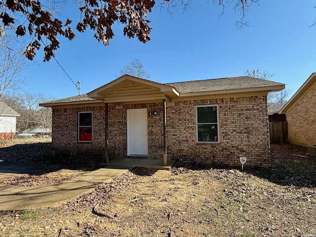 ranch-style house with brick siding