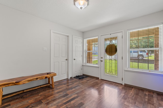 539 Charlie Stover Rd, Royal, AR 71968 - foyer entrance with wood finished floors and baseboards